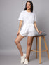 OWO The Label Women Shorts, Half Pant For Women Stripe Print, Best Quality Shorts (OTLWS09)